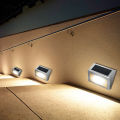 6 LED Solar Stair Lights Waterproof Outdoor Step Fence Lamp for Deck Path Garden Yard. 
