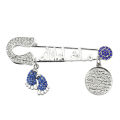 Muslim Islam Mashallah in Arabic Father's Mother's Baby Turkey Evil Eye Pin Brooch Baby Enamel Pins. 