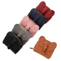 Business Card Holder Female Cow Leather Credit Card Wallet Elephant Pattern Zipper Change Small Bag Women Bank Credit Card Case. 