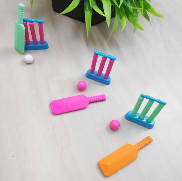 bat boll shaped eraser best for kids fancy Erasers pack ok 3