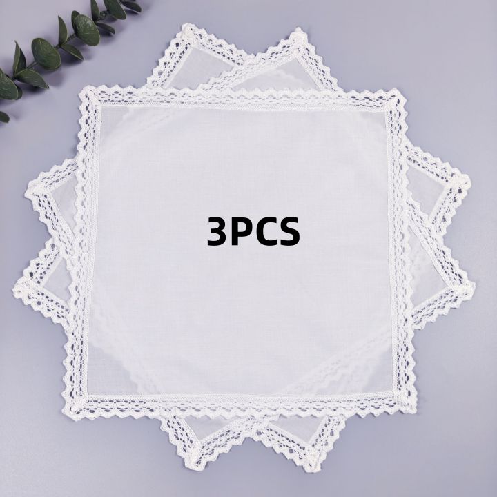 Wedding%20Season%203PCs%20Pure%20White%20Lace%20Pure%20Cotton%20Happy%20Handkerchief%20to%20Send%20Friends%20to%20Send%20Mom%2028cm/11in%20Thin.%20-%20Image%207