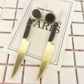 Knife Long Drop Dangle Earrings Women Mirror Acrylic Accessory Birthday Jewelry Gifts. 