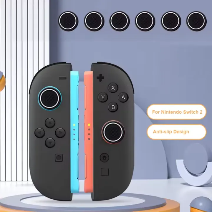 4pcs%20Silicone%20Analog%20ThumbStick%20Grip%20Caps%20Cover%20For%20PS5/PS4/PS3/Switch%202%20Accessories%20For%20Steam%20Deck/Xbox%20One/Xbox%20360%20Controller%20-%20Image%202