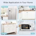 Child Proof Refrigerator Locks, Fridge Locks for Kids Safety, Freezer Door Latches with Sticky 3M Adhesives for Baby.
