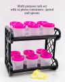Multi Rack Set with 12-Piece Container and Spoon Collection - Ideal for Organizing Your Kitchen Essentials. 