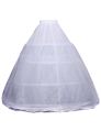 3 Hoop Crinoline Petticoat Skirt for Women Under Dress Long Half Slips Underskirt for Wedding Dresses Ball Gowns Tutu White.