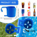 Poolside Cup Holders for Above Ground Swimming Pools Pool Cup Holder for Refreshing Drinks Bottle for Round Top Bar Easy to Use.