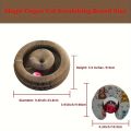 Ultimate indoor interactive mental and physical exercise cat toy, foldable cardboard scratching post. 