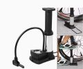 Foot and hand air pressure pump with gauge for bike and car. 