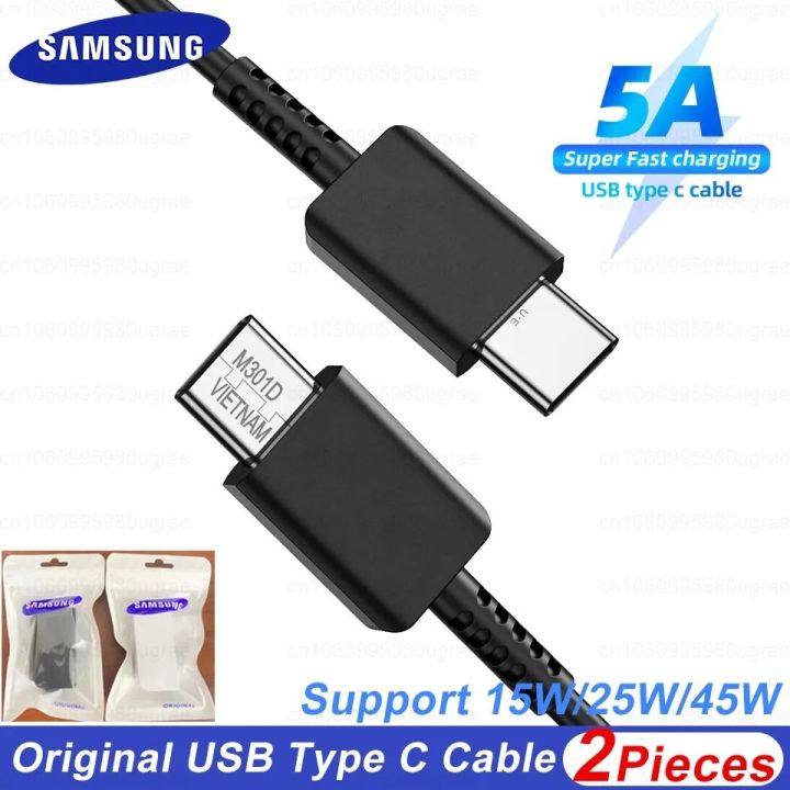 Original%20Samsung%20Type%20C%20To%20Usb%20C%20PD%20Cable%2025w%20Super%20Fast%20Charging%2035w,%2045w%20,%2065w,%20%205A%20For%20Galaxy%20S23%20S22%20S21%20S20%20Note20%20Tab%20S8%20A53%205G%20A54%20A34%20-%20Image%202