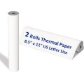 A4 Printing Paper roll Thermal Printer Paper 8.5 X 11 Inch Us Letter Paper Size for M08f M832 Portable Printer. 