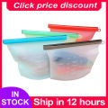 Silicone Bags Reusable Silicone Food Bag Airtight Seal Food Preservation Bag Food Grade for Vegetable, Liquid, Snack, Meat.