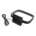 1pc FM Radio Antenna AM FM Loop Antenna 2pin Aerial Connector For Car Radio Stereo Audio Receiver Systems Indoor. 
