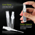5Pcs 10ml 8ml 5ml 3ml 2ml Clear Plastic Spray Bottle Empty Cute Perfume Atomizer for Cleaning, Travel, Essential Oils, Perfume. 