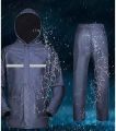 RAINCOAT L/XL STYLISH SUPER ORBIT DOUBLE CHEMBER WITH TROUSER RAIN COVER.