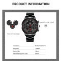 Fashion Men's Watches Business Stainless Steel Quartz Wrist Watch Male Casual Date Luminous Leather Bracelet Clock. 