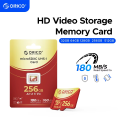 ORICO 64GB MicroSDXC UHS-I Memory Card, 180MB/s, 4K UHD Recording, U3, Class10, V30, A1, Micro SD for Action Camera, Dash Cam. 