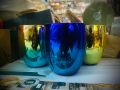 New fashionable golden glass 250 ml size. 