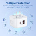 EU US UK 20W Dual Ports Type c USB C PD Wall Charger Fast Quick Charging Power Adapters For IPhone 11 12 13 14 15 . 