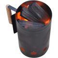Barbecue Fire Starter Stainless Steel Barbecue Charcoal Burner Portable Handle Ignition Barrel Camping Picnic Cooking Stove Hood.