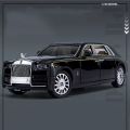 1/24 Rolls Royce Phantom Diecast Toy Cars Model Simulated Pull Back Limousine Zinc Alloy Metal Toy Car for Kids  Collection. 