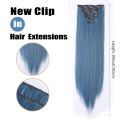 Euro-american Style Fashion Hair Color Hairpin Wig Piece A Set of Seven Pieces Includes 7 Different Sizes 20 Inch Net Weight 115. 