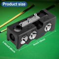 Billiard Cue Tip Shaper Professional 11 in 1 Pool Cue Tip Repairer Aluminum Alloy Billiard Stick Tip Repair Tool with Wrench.