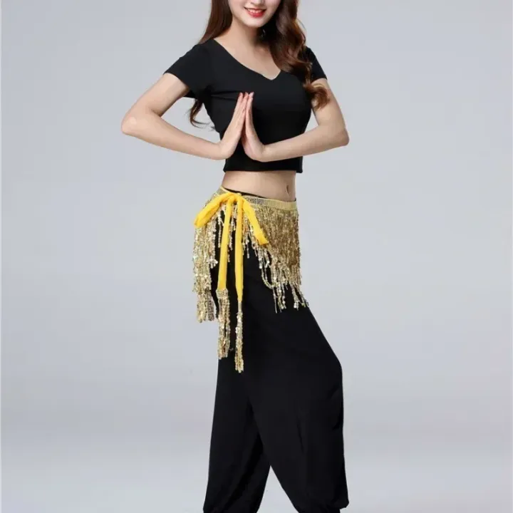 Belly%20Dance%20Waist%20Chain%20New%20Glitter%20Layer%20Tassel%20Waist%20Cover%20Indian%20Dance%20Performance%20Practice%20Strap%20Hip%20Scarf%20Skirt%20Waist%20Scarf%20-%20Image%204