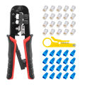 RJ45 Crimper RJ11 RJ45 Crimping Tool Ethernet Network LAN Cable Crimper Cutter Stripper Plier for 6P 8P RJ11 RJ12 RJ45. 