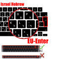 Silicone Hebrew Keyboard Cover Protector for MacBook Pro/Air M2 M3 M4  Compatible with 13/14/15/16 inch Soft Protective Film. 