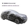 "Uv-Resistant" Premium Transparent Pe Car Cover - Waterproof, Dustproof & Scratch-Resistant For All Vehicles. 
