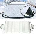 150cm X 70cm Universal Car Front Windshield Cover Auto Sunshade Snow Ice Protection Cover Winter Summer Windshield Shield.