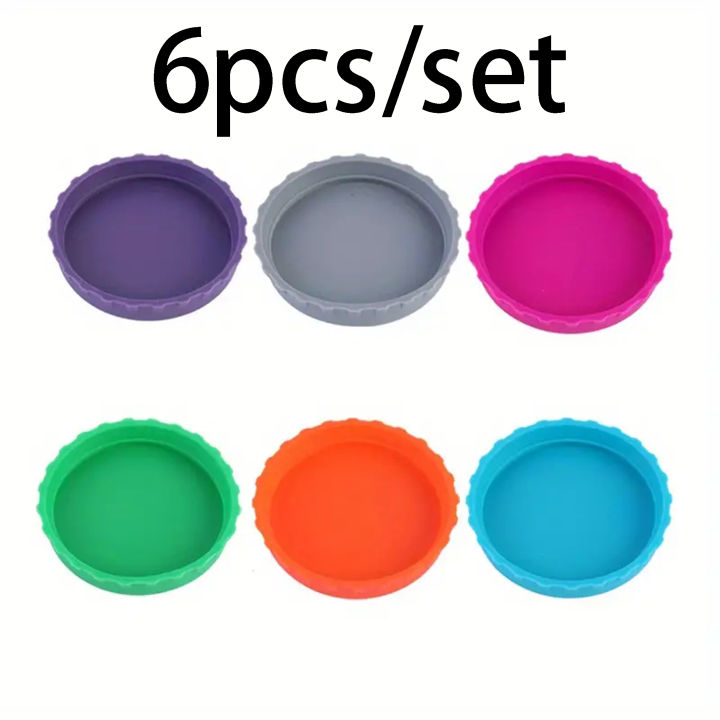 6pcs - Silicone can lid soda lid beer can lid sealing leak proof cola lid