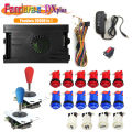 Pandora Saga Box DX Plus 20008 In 1 DIY Kit 5Pin Joystick Happ Style Push Button Arcade Game Console Cabinet for Bartop Machine. 