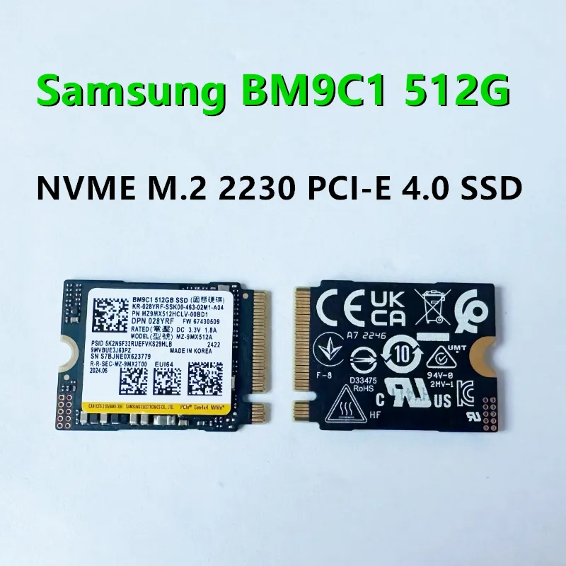 512gb Samsung Pci Ssd SSD BM9C1 512GB 2230 PCIe NVMe Protocol