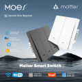 MOES Smart Light Switch EU WiFi Tuya Matter, Works with Alexa   HomeKit SmartThings, App Voice Remote Control lightify. 