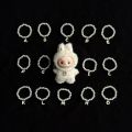 For 4.0 Labubu Pin for Love Series Pendant Accessories for Mini Labubu Letter Pearl Necklace Doll Accessories.