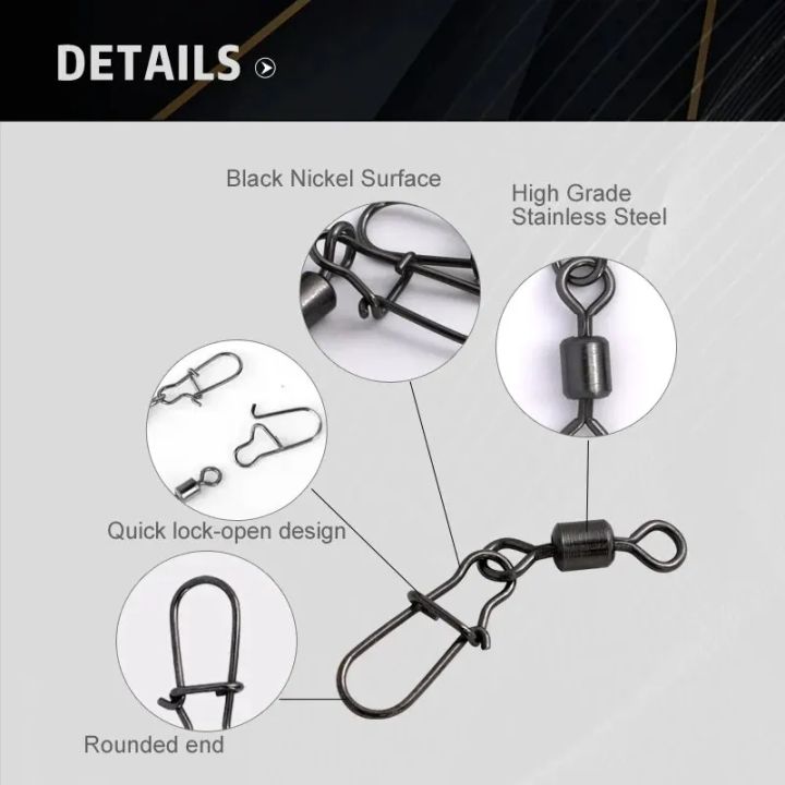 100PCS/Box%20Stainless%20Steel%20Fishing%20Connector%20Pin%204#%206#%208#10#12#%20Bearing%20Rolling%20Swivel%20With%20Snap%20Fishhook%20Lure%20Accessories%20-%20Image%203
