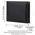 New Carbon Fiber Short Wallet Men's Card Bag Integrated Zipper Change Bag Holder.
