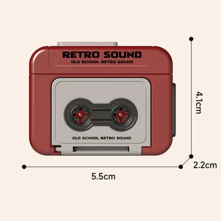 Playback Fun Vintage Mini Retro Cassette Tape Player Portable Music Box for Fun ...
