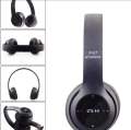 P47 Wireless Headphones Over Ear Super Bass 5.1, Volume Control, Bluetooth, Card Support SD, LED Lights, Compatible with Apple & Android, Built-in Microphone, FM Radio. 