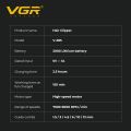 VGR Electric Hair Trimmers Professional 9000RPM Hair Clippers Rechargeable Haircut Machine Adjustable Barber Tool for Men V-285. 
