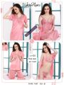 6 PEC Bridal nighty set
Stuff imported stretchable soft breathable silk. 