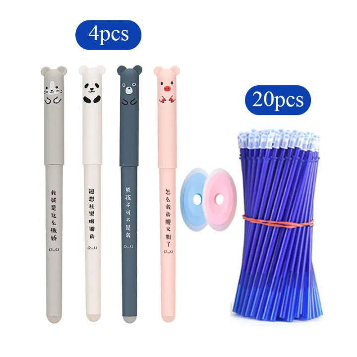 26%20PCS%20Kawaii%20Erasable%20gel%20pens%200.38%20mm%20Cute%20Stationery%20Blue%20Black%20ballpoint%20pen%20for%20writing%20School%20supplies%20office%20accessories%20-%20Image%208