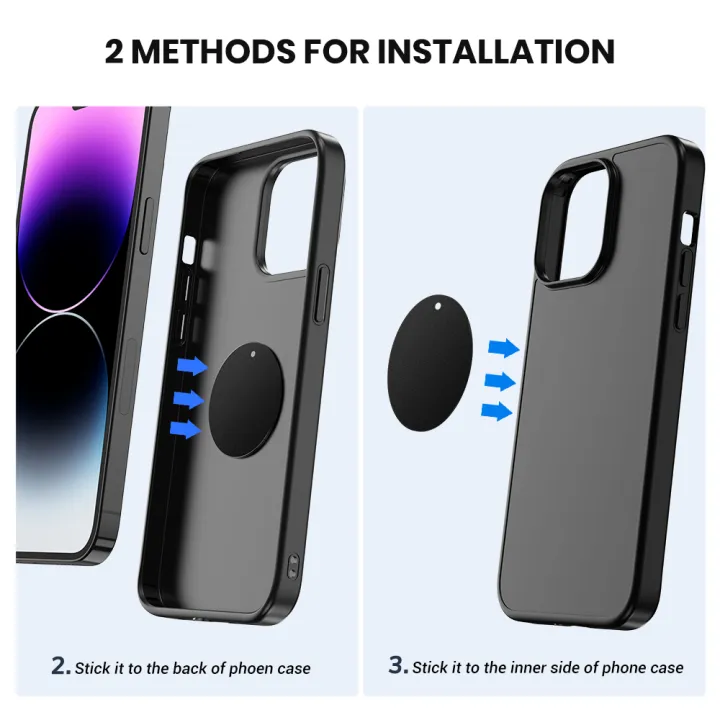 TOPK%20Metal%20Plate%20for%20Phone,4%20Pack%20Universal%20Replacement%20Phone%20Car%20Mount%20for%20All%20Magnetic%20Car%20Phone%20Holder%20Cradle%20with3M%20Adhesive%20-%20Image%202