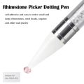 Rhinestone Picker Dotting Pen, Dual-ended Rhinestone Gems Crystals Studs Picker Wax Pencil Manicure Nail Art DIY Decoration Tool. 