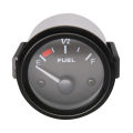Universal 2" 52mm Fuel Level Gauge Auto Car Meter Fuel Float Sensor 240-33 ohm White LED Light Pointer Fuel Gauges Gasoline 12V. 