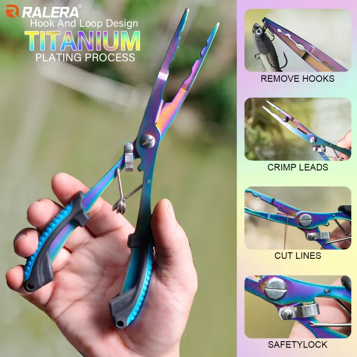 RALERA%20Multifunctional%20Fishing%20Pliers%20%7C%20Rainbow%20Titanium%20Coated%20%7C%20Hook%20Remover,%20Line%20Cutter%20&%20Split%20Ring%20Plier%20-%20Image%202