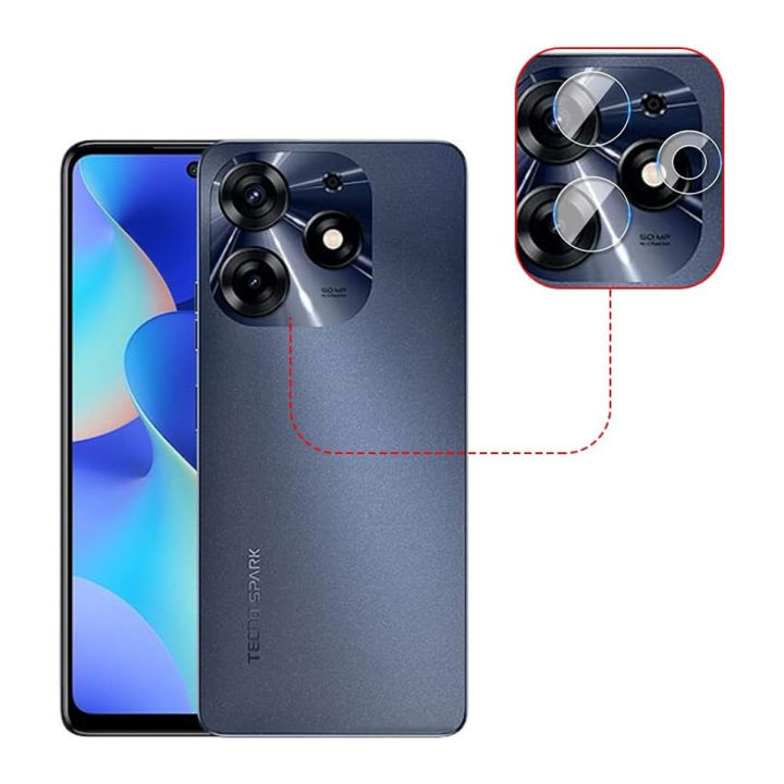 Infinix Smart 8  Mobile Flexible Unbreakable Back Anti Shock Proof Camera Lens Protector
