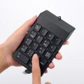 USB Numeric Keypad Wire Numpad Digital 19 Key Mini Keyboard For PC Laptop Notebook Tablets Accounting Number Pad Bank Stocks. 